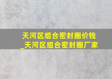 天河区组合密封圈价钱_天河区组合密封圈厂家