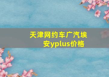 天津网约车广汽埃安yplus价格