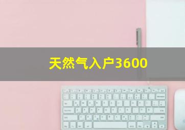 天然气入户3600