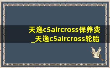 天逸c5aircross保养费_天逸c5aircross轮胎