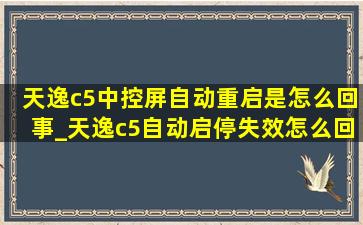 天逸c5中控屏自动重启是怎么回事_天逸c5自动启停失效怎么回事