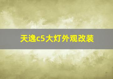 天逸c5大灯外观改装