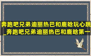 奔跑吧兄弟迪丽热巴和鹿晗玩心跳_奔跑吧兄弟迪丽热巴和鹿晗第一季