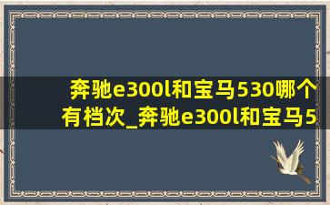 奔驰e300l和宝马530哪个有档次_奔驰e300l和宝马530哪个更耐用