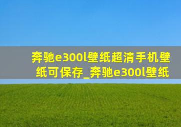 奔驰e300l壁纸超清手机壁纸可保存_奔驰e300l壁纸