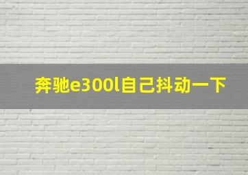 奔驰e300l自己抖动一下