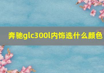 奔驰glc300l内饰选什么颜色