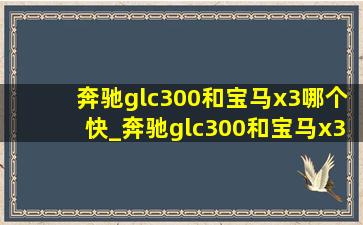 奔驰glc300和宝马x3哪个快_奔驰glc300和宝马x3实测