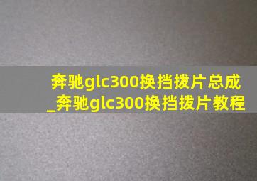 奔驰glc300换挡拨片总成_奔驰glc300换挡拨片教程