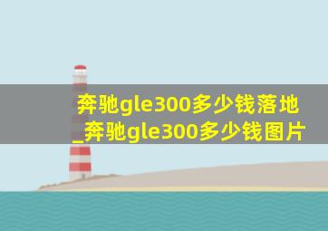 奔驰gle300多少钱落地_奔驰gle300多少钱图片