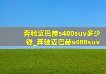 奔驰迈巴赫s480suv多少钱_奔驰迈巴赫s480suv