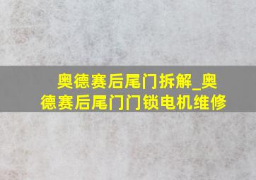 奥德赛后尾门拆解_奥德赛后尾门门锁电机维修