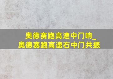 奥德赛跑高速中门响_奥德赛跑高速右中门共振