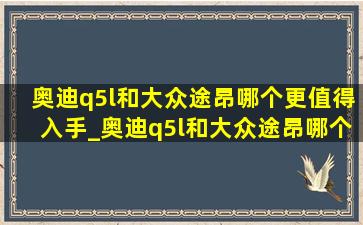 奥迪q5l和大众途昂哪个更值得入手_奥迪q5l和大众途昂哪个好