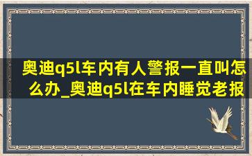 奥迪q5l车内有人警报一直叫怎么办_奥迪q5l在车内睡觉老报警怎么解决