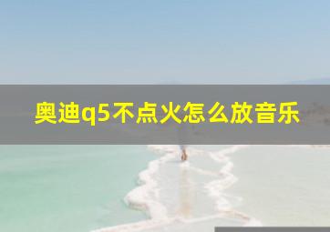 奥迪q5不点火怎么放音乐