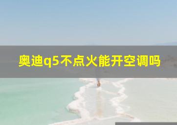 奥迪q5不点火能开空调吗