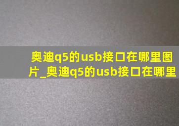 奥迪q5的usb接口在哪里图片_奥迪q5的usb接口在哪里