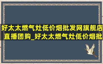 好太太燃气灶(低价烟批发网)旗舰店直播团购_好太太燃气灶(低价烟批发网)旗舰店直播