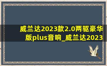 威兰达2023款2.0两驱豪华版plus音响_威兰达2023款2.0两驱豪华版plus直播