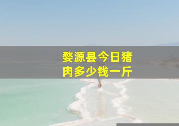 婺源县今日猪肉多少钱一斤