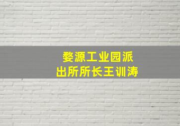 婺源工业园派出所所长王训涛