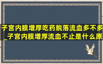 子宫内膜增厚吃药脱落流血多不多_子宫内膜增厚流血不止是什么原因