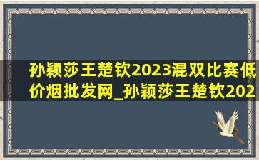 孙颖莎王楚钦2023混双比赛(低价烟批发网)_孙颖莎王楚钦2023混双比赛直播