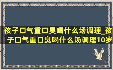 孩子口气重口臭喝什么汤调理_孩子口气重口臭喝什么汤调理10岁