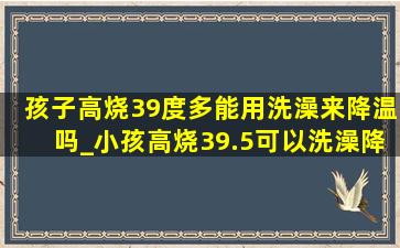 孩子高烧39度多能用洗澡来降温吗_小孩高烧39.5可以洗澡降温么