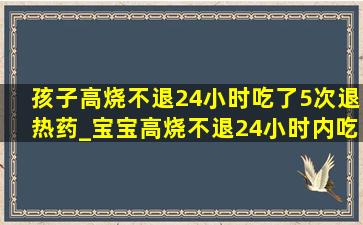 孩子高烧不退24小时吃了5次退热药_宝宝高烧不退24小时内吃5次退烧药