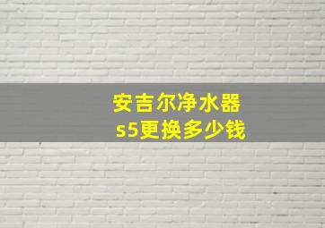 安吉尔净水器s5更换多少钱