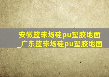 安徽篮球场硅pu塑胶地面_广东篮球场硅pu塑胶地面