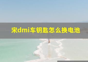 宋dmi车钥匙怎么换电池