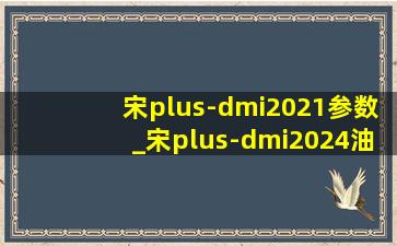 宋plus-dmi2021参数_宋plus-dmi2024油耗