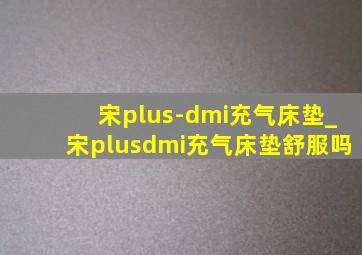 宋plus-dmi充气床垫_宋plusdmi充气床垫舒服吗