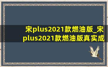 宋plus2021款燃油版_宋plus2021款燃油版真实成交价