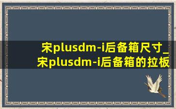 宋plusdm-i后备箱尺寸_宋plusdm-i后备箱的拉板