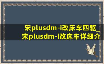 宋plusdm-i改床车四驱_宋plusdm-i改床车详细介绍