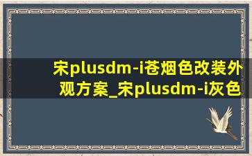 宋plusdm-i苍烟色改装外观方案_宋plusdm-i灰色改装外观方案