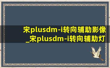 宋plusdm-i转向辅助影像_宋plusdm-i转向辅助灯怎么设置