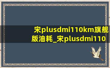 宋plusdmi110km旗舰版油耗_宋plusdmi110km旗舰版百公里加速