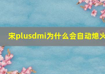 宋plusdmi为什么会自动熄火