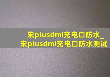 宋plusdmi充电口防水_宋plusdmi充电口防水测试