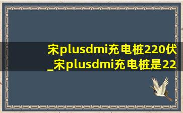 宋plusdmi充电桩220伏_宋plusdmi充电桩是220还是380