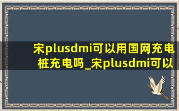 宋plusdmi可以用国网充电桩充电吗_宋plusdmi可以用蔚来充电桩充电吗