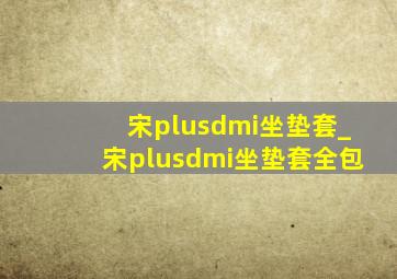 宋plusdmi坐垫套_宋plusdmi坐垫套全包