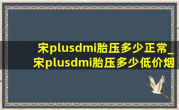 宋plusdmi胎压多少正常_宋plusdmi胎压多少(低价烟批发网)