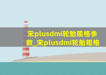 宋plusdmi轮胎规格参数_宋plusdmi轮胎规格