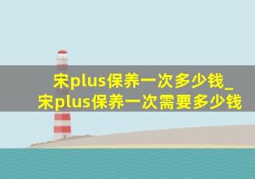 宋plus保养一次多少钱_宋plus保养一次需要多少钱